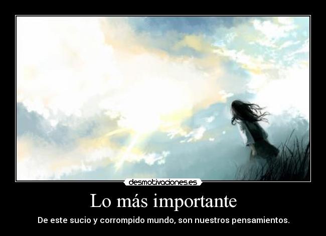 Lo más importante -