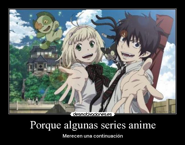 carteles anime exorcist desmotivaciones