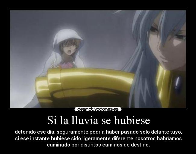 Si la lluvia se hubiese - 