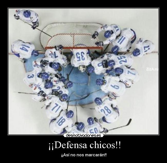 ¡¡Defensa chicos!! -