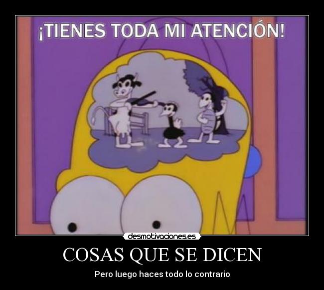 COSAS QUE SE DICEN - 