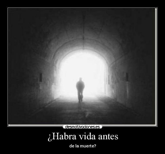 ¿Habra vida antes - de la muerte?