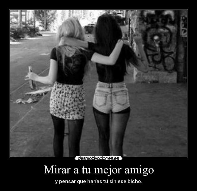 Mirar a tu mejor amigo - y pensar que harías tú sin ese bicho.