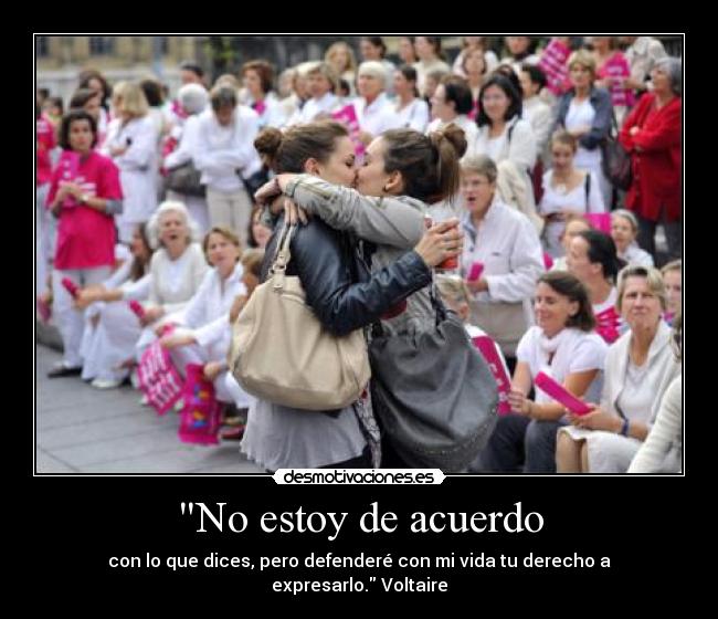 No estoy de acuerdo -