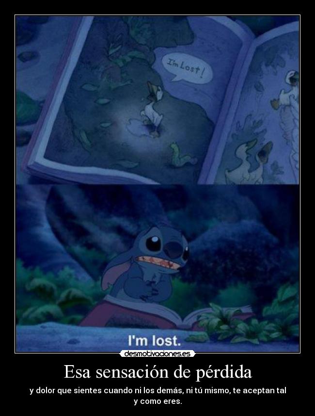 Esa sensación de pérdida -