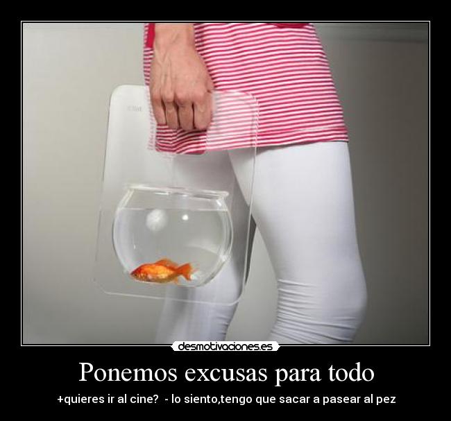 Ponemos excusas para todo -