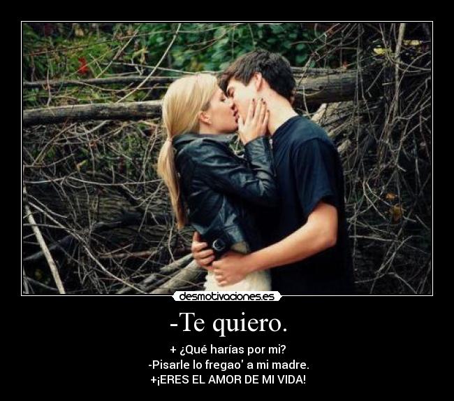 -Te quiero. - 