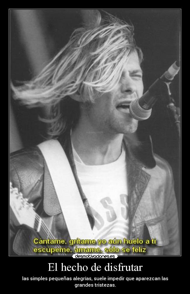 El hecho de disfrutar -