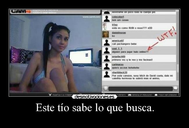 Este tío sabe lo que busca. - 