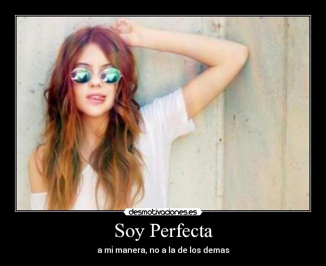 carteles soy perfecta problem whit desmotivaciones