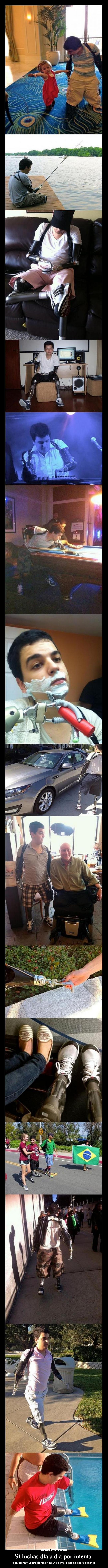 Si luchas día a día por intentar -