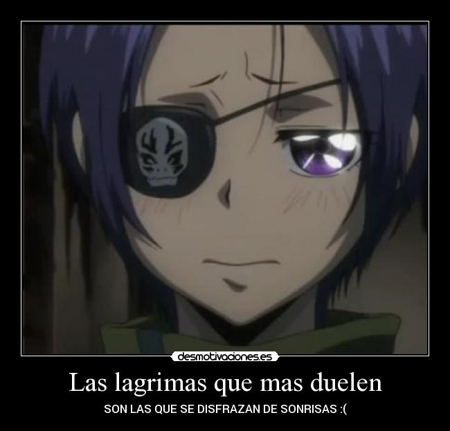 Las lagrimas que mas duelen - SON LAS QUE SE DISFRAZAN DE SONRISAS :(