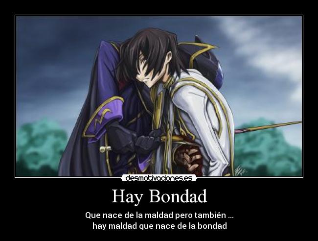 carteles hay bondad maldad anime otaku zero requilem code geass desmotivaciones