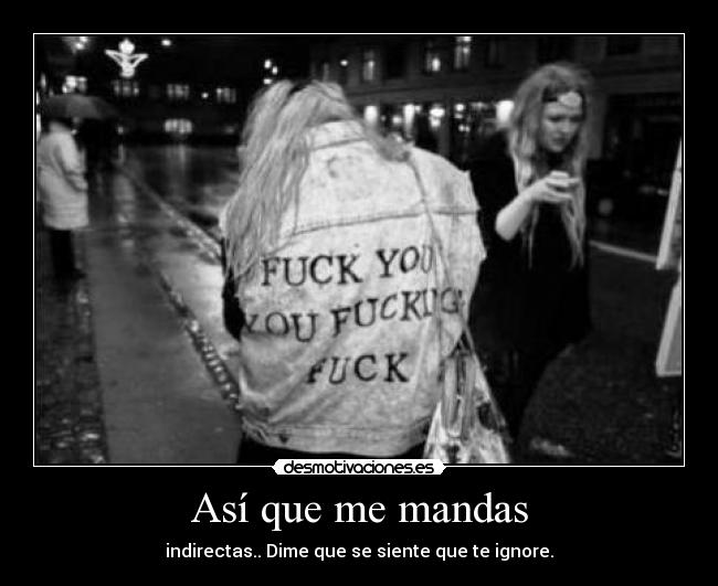 Así que me mandas - 