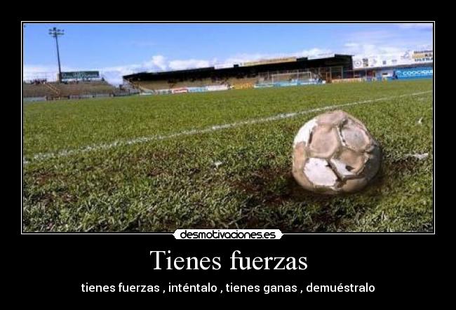 Tienes fuerzas - tienes fuerzas , inténtalo , tienes ganas , demuéstralo