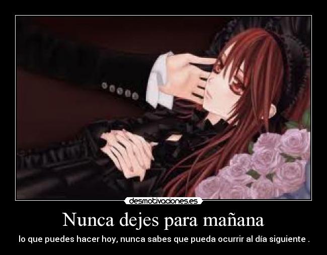 carteles anime vampire knight desmotivaciones