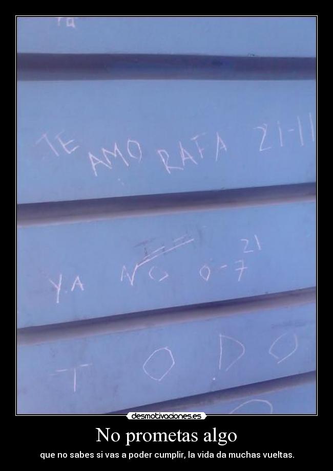 No prometas algo - 