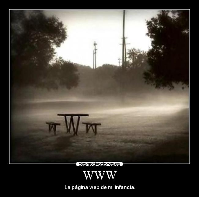 WWW - La página web de mi infancia.