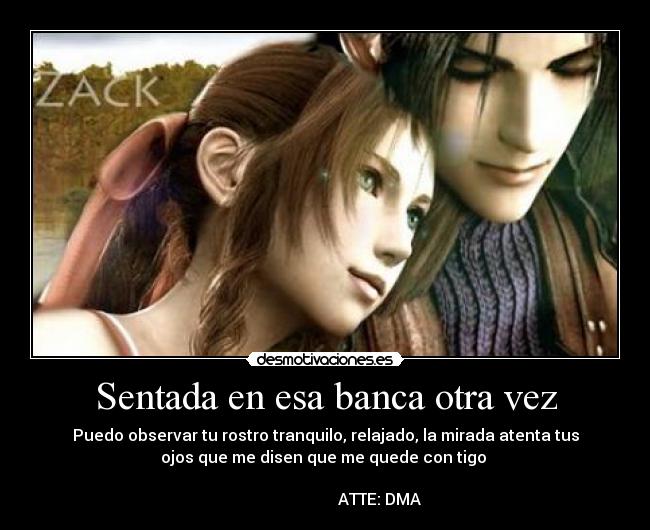 Sentada en esa banca otra vez -