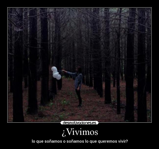¿Vivimos - lo que soñamos o soñamos lo que queremos vivir?