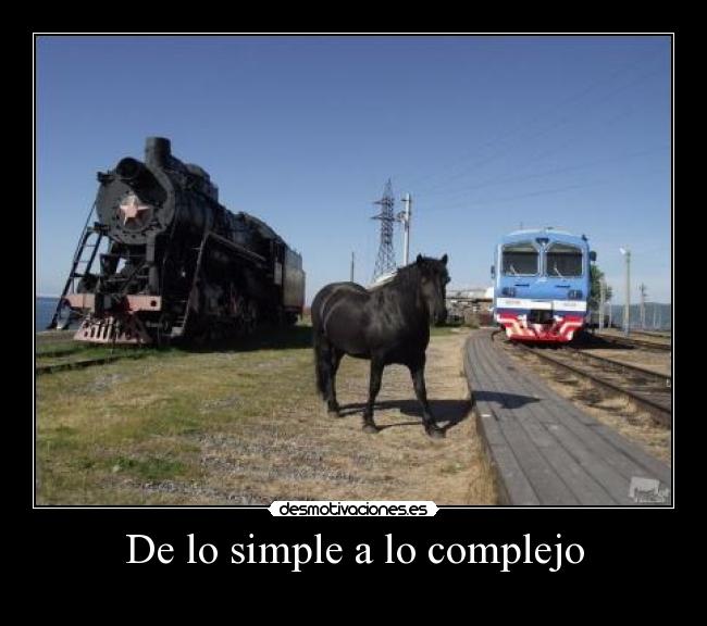 De lo simple a lo complejo -