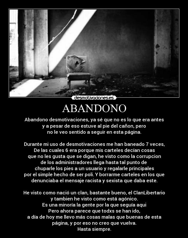 ABANDONO -