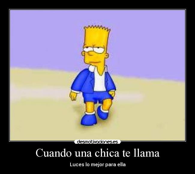 Cuando una chica te llama -