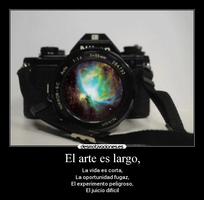 El arte es largo, - 