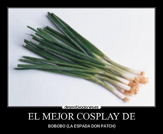 carteles bobobo cosplay desmotivaciones