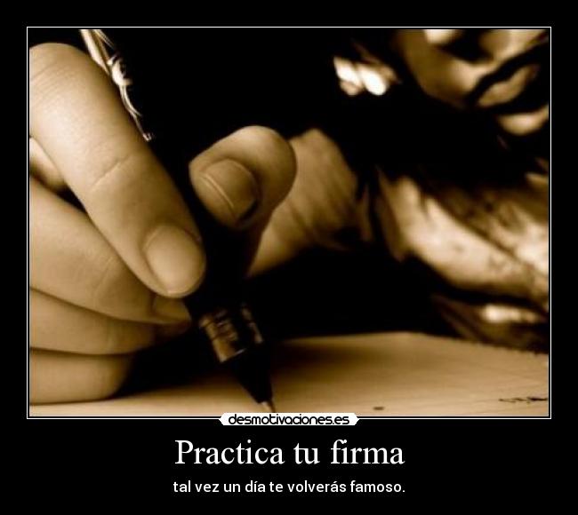 Practica tu firma -