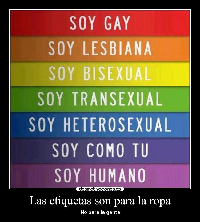 Las etiquetas son para la ropa -