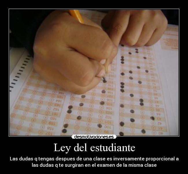 Ley del estudiante - 