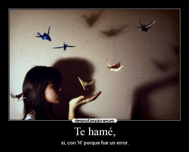 Te hamé, - 