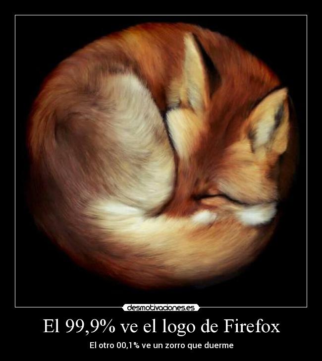 El 99,9% ve el logo de Firefox - 