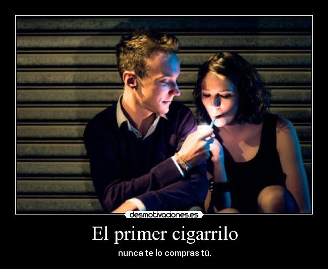 carteles ten cuidado porque puedes empezar con uno terminar desmotivaciones