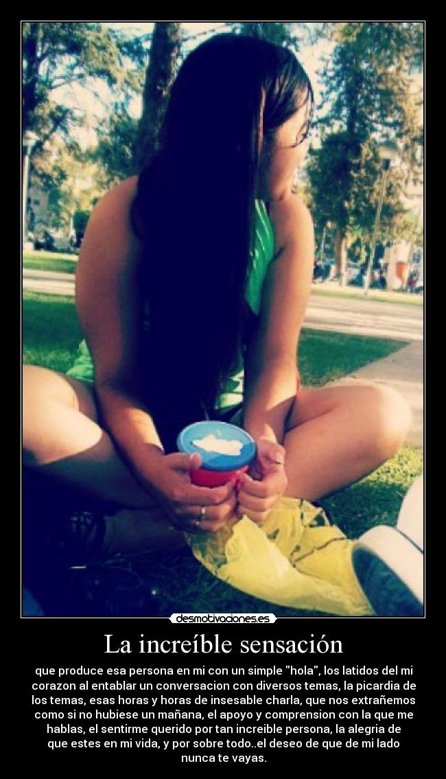 La increíble sensación - 