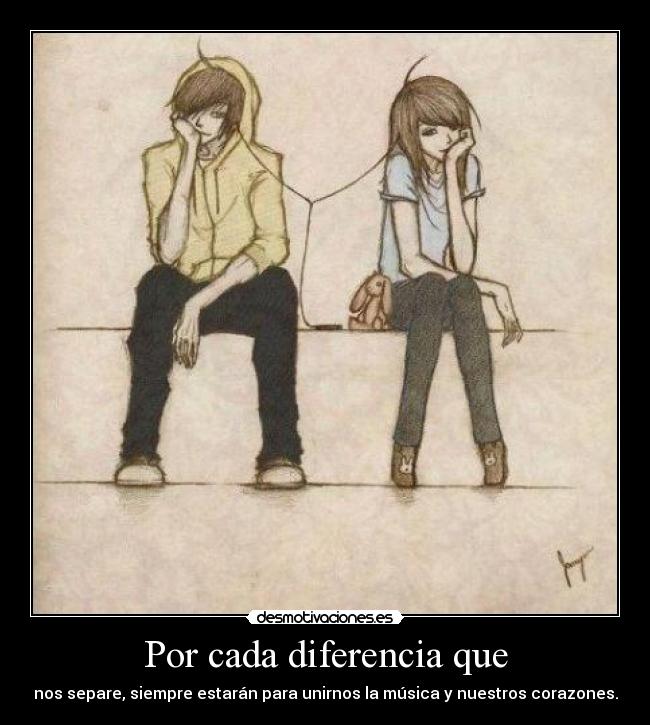 Por cada diferencia que -