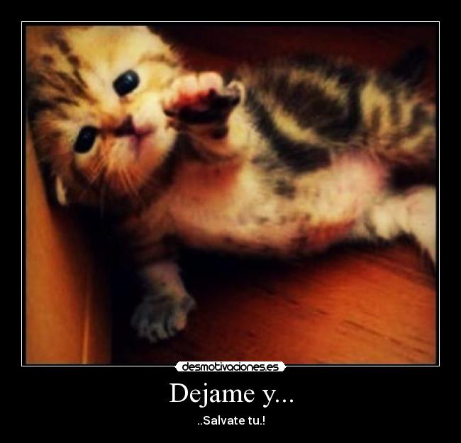 Dejame y... - ..Salvate tu.!