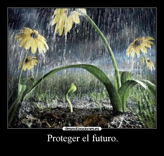 Proteger el futuro. -