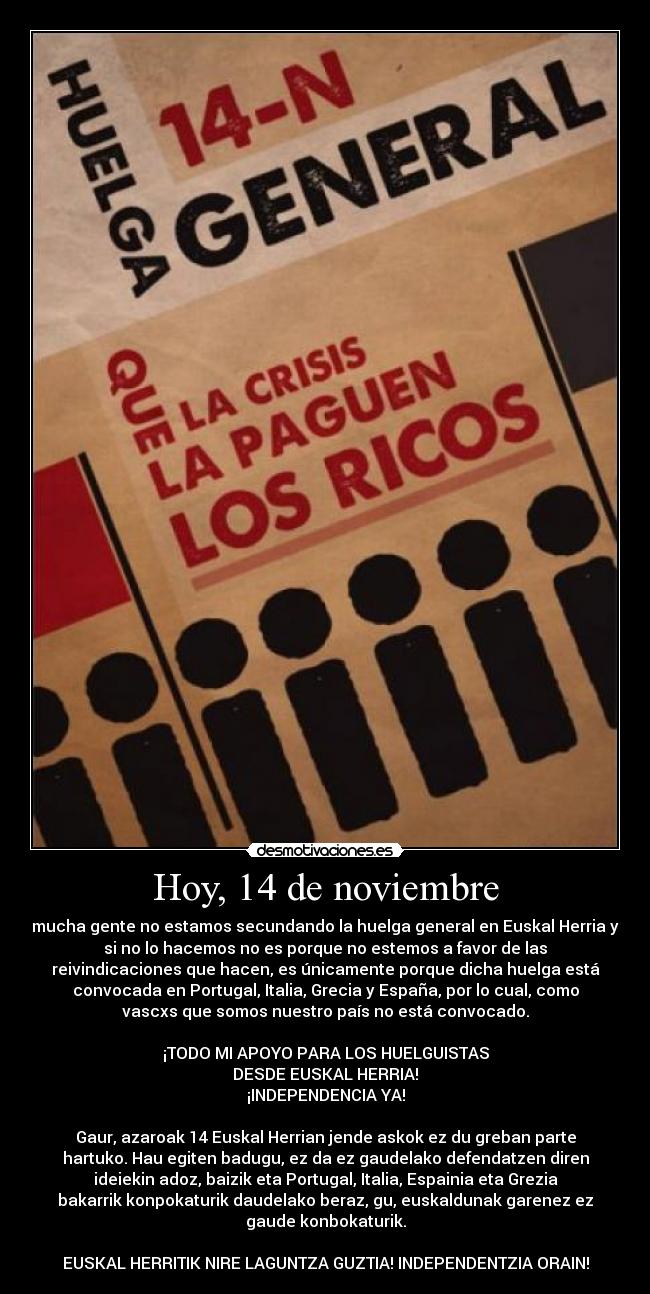 Hoy, 14 de noviembre - 