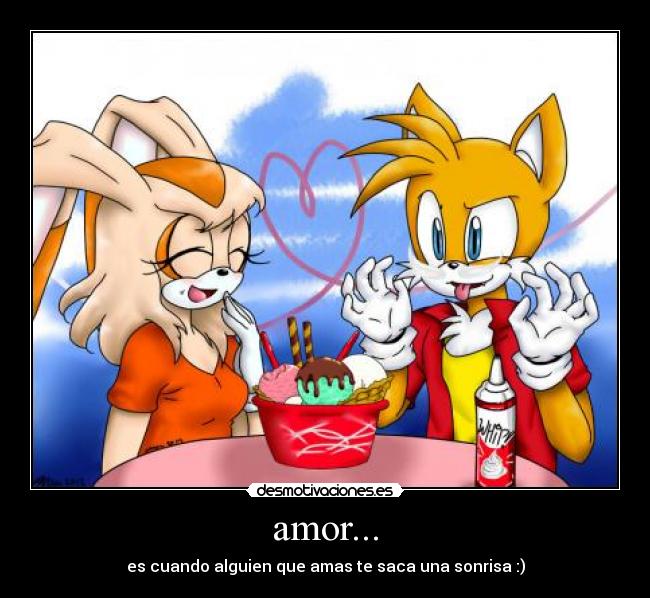 amor... - es cuando alguien que amas te saca una sonrisa :)