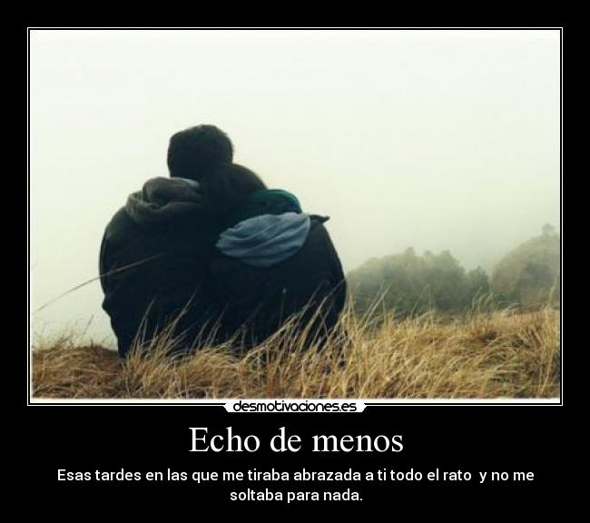 Echo de menos -