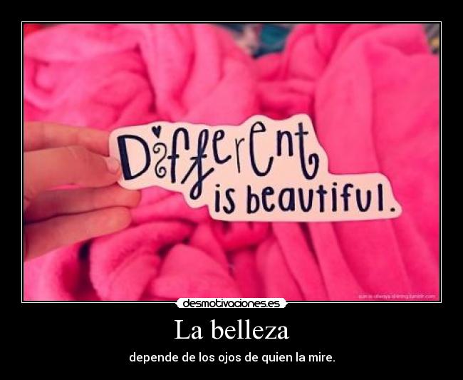 La belleza -