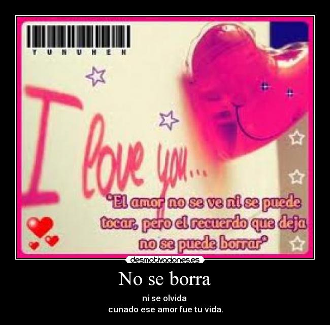 No se borra -