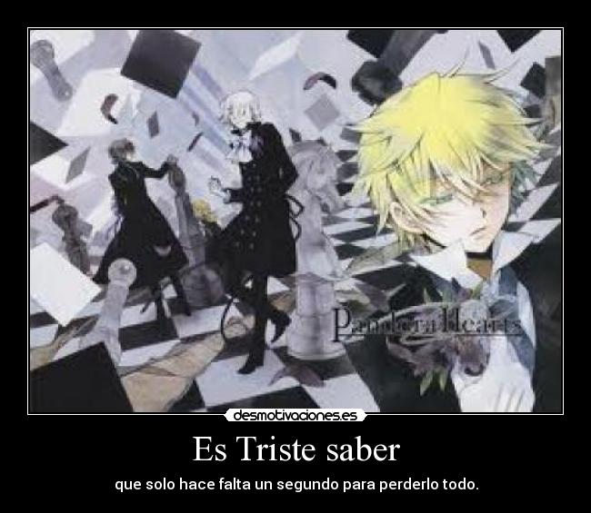 Es Triste saber - 