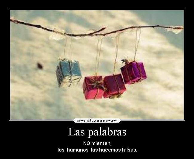 Las palabras -