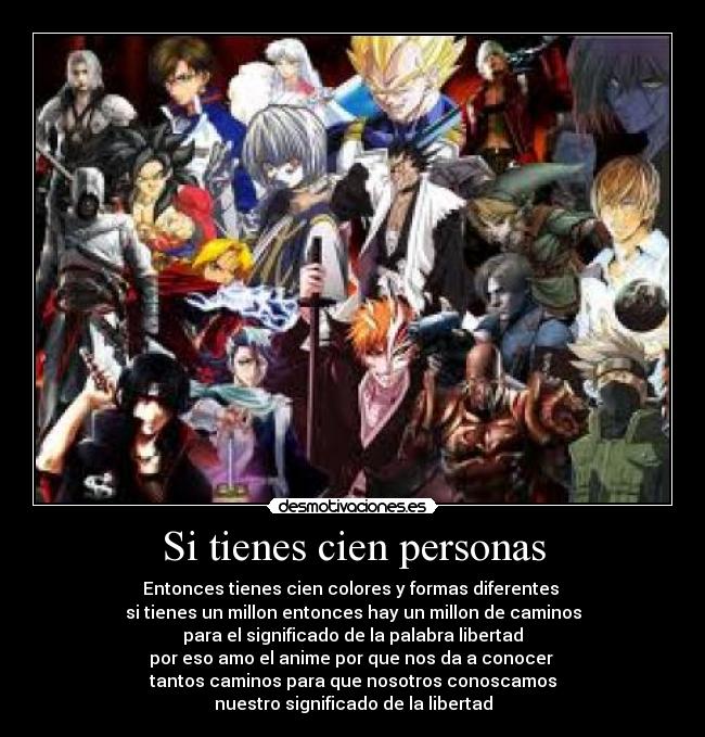 carteles anime otaku libertd bleach videoguegos naruto goku death note residen evil desmotivaciones