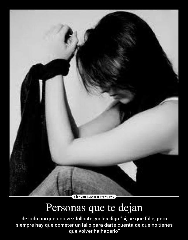 Personas que te dejan -