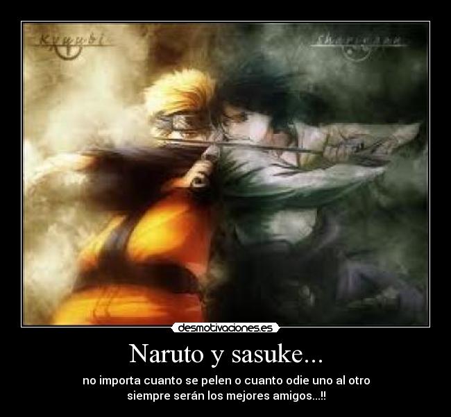carteles naruto naruto sasuke desmotivaciones