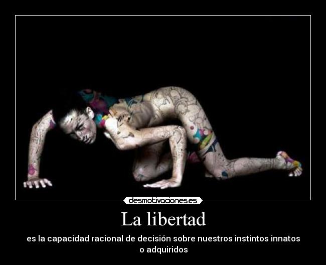 carteles libertad nart libertad esa gran mentira definir limitar osease estoy limitando desmotivaciones